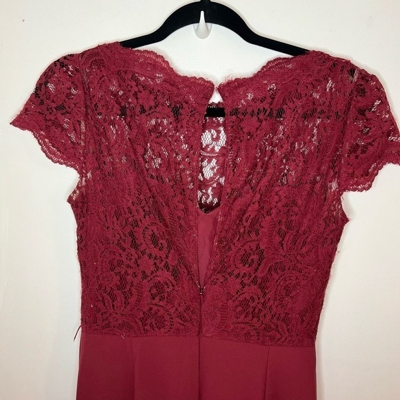 Jenny Packham Bridesmaid Dress JP1001 Burgundy - Picture 10 of 10